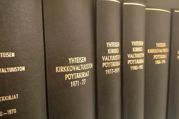 Yhteisen kirkkovaltuuston pöytäkirjoja